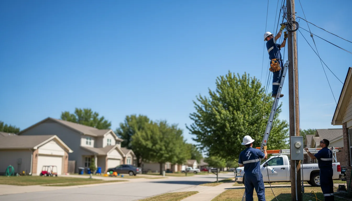 Residential electrician providing installation services in Farmingdale, NY